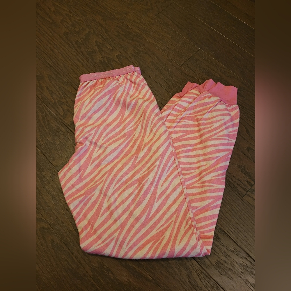 Calvin Klein Kids Zebra Print Pajama Bottoms
